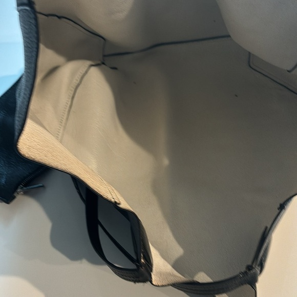 Black leather, Michael Kors, tote bag, large size - Picture 3 of 5